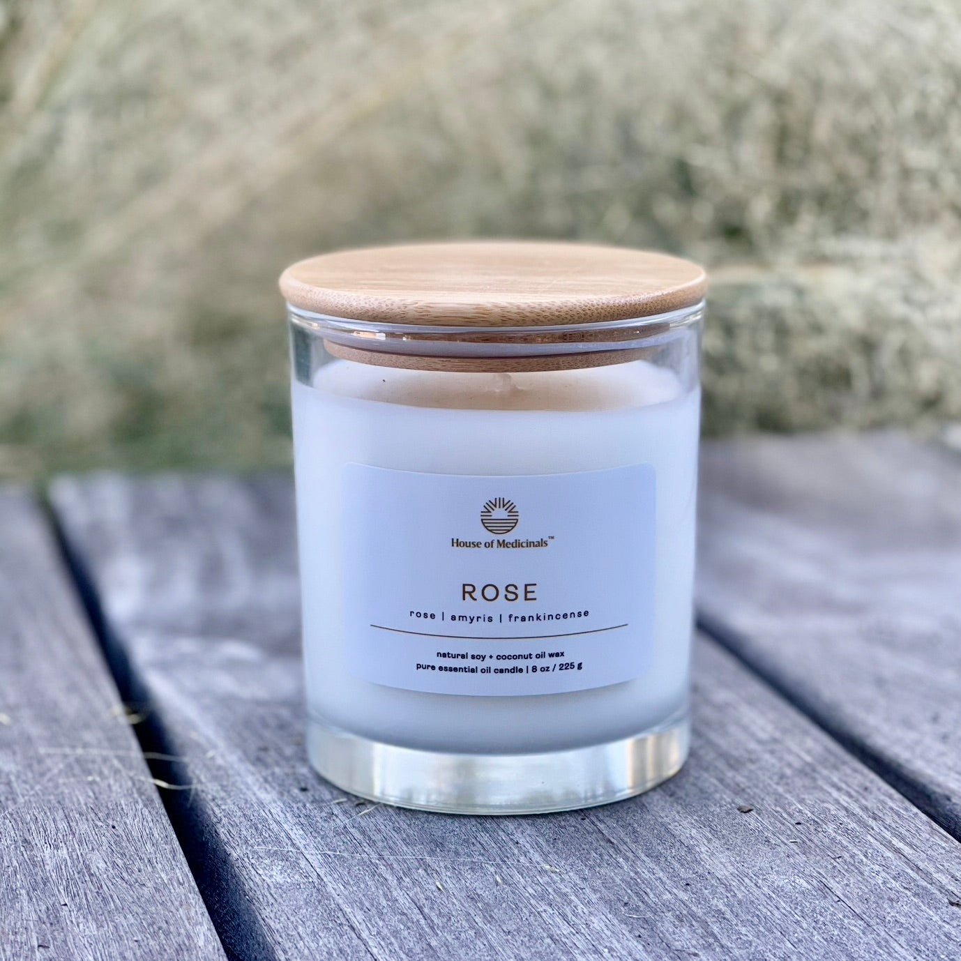 Pure Essential Oil Candle  Rose – House of Medicinals