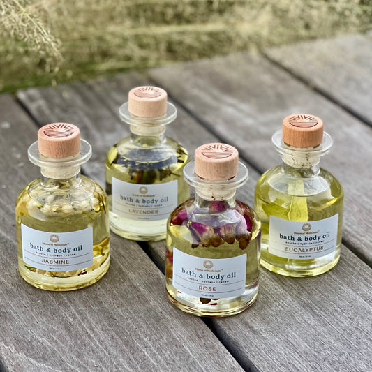 Complete Bath & Body Oil Gift Set | 4 Scents
