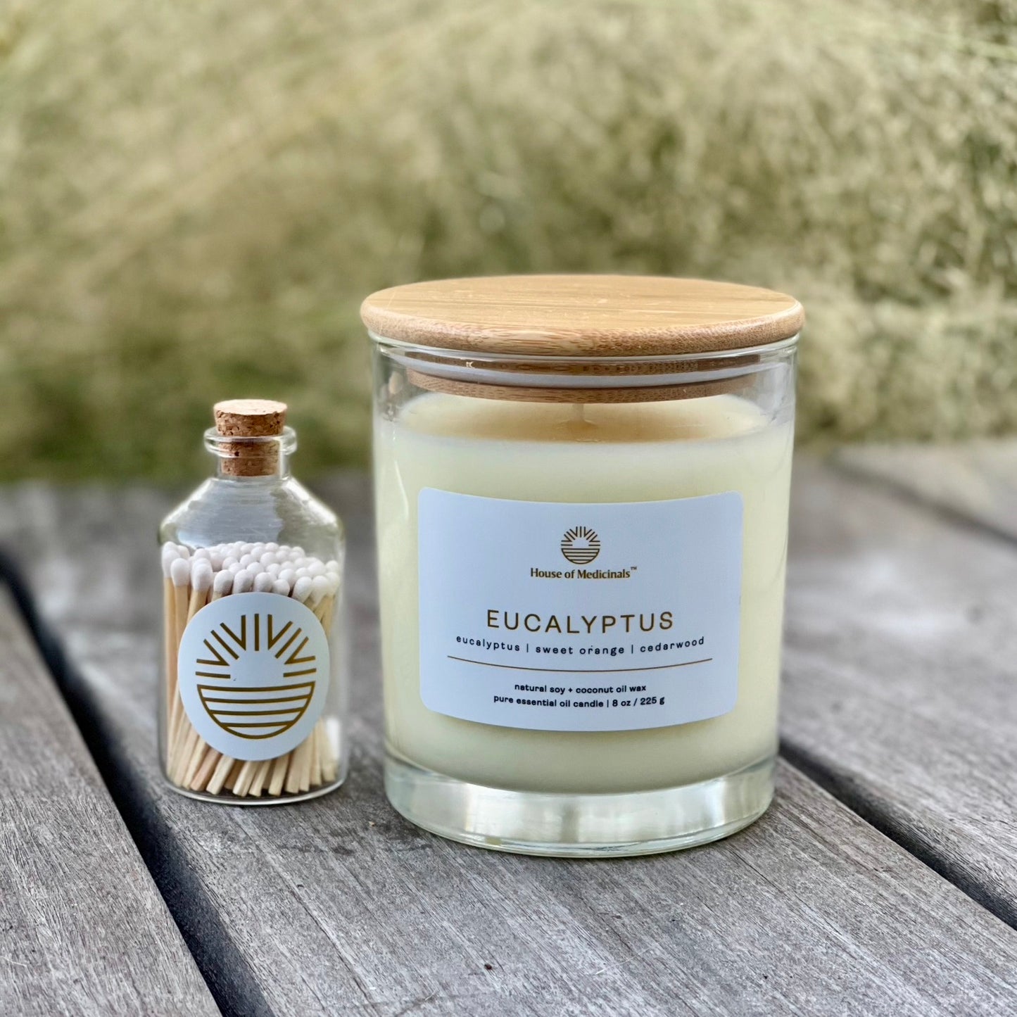 Candle & Matches Gift Set | Eucalyptus
